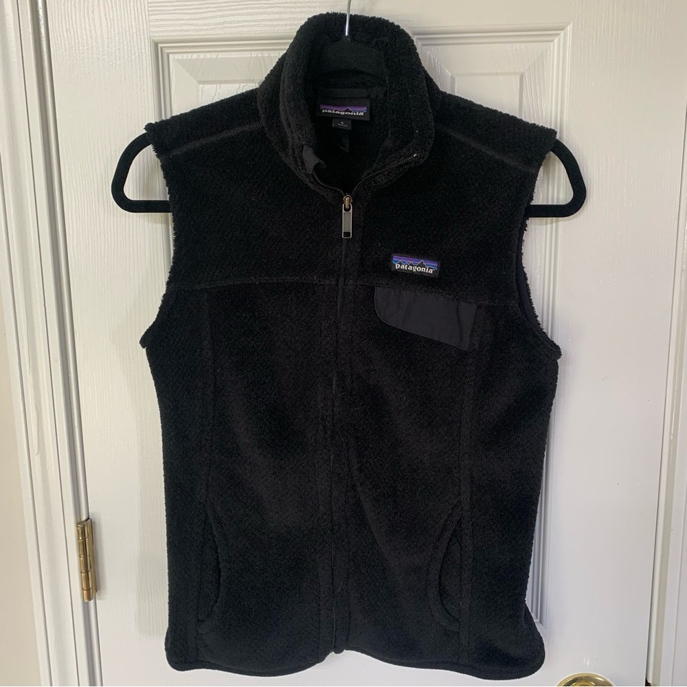 Patagonia Black Sleeveless Fleece Vest